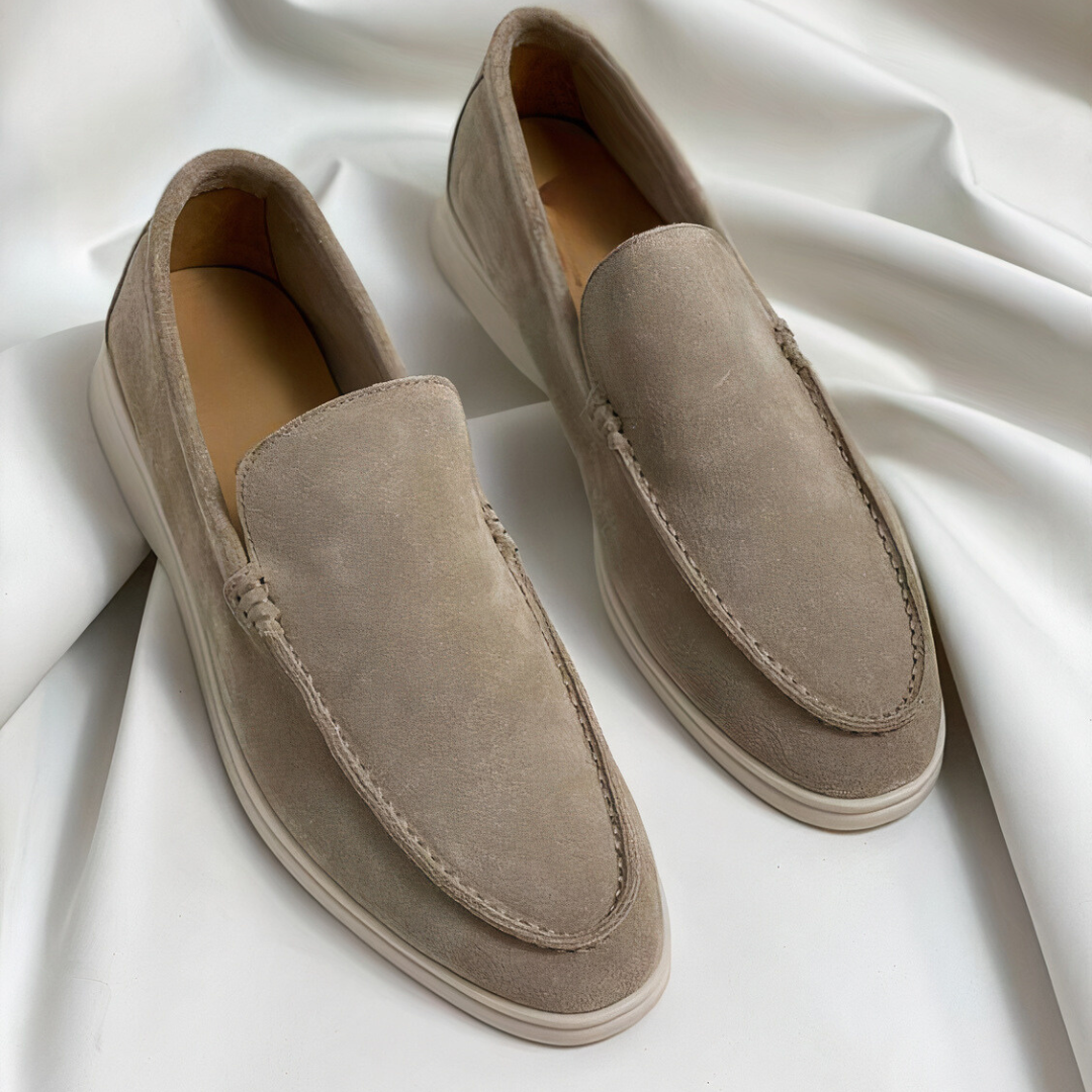 Sonny - Vintage läderloafers för män