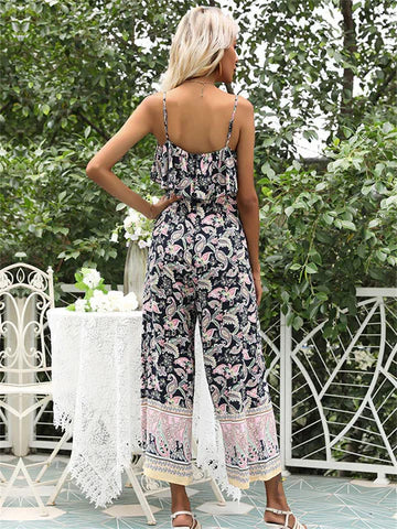 Felicity - Tryckt jumpsuit med blommigt mönster