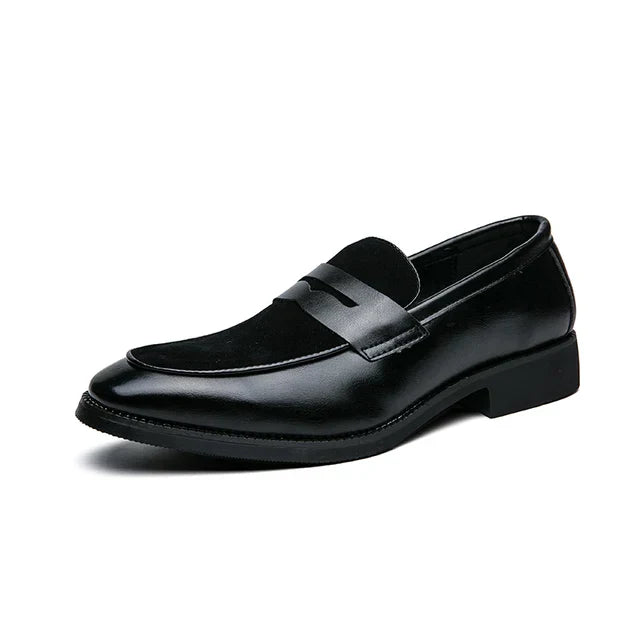 Bray - Eleganta loafers i mocka och läder