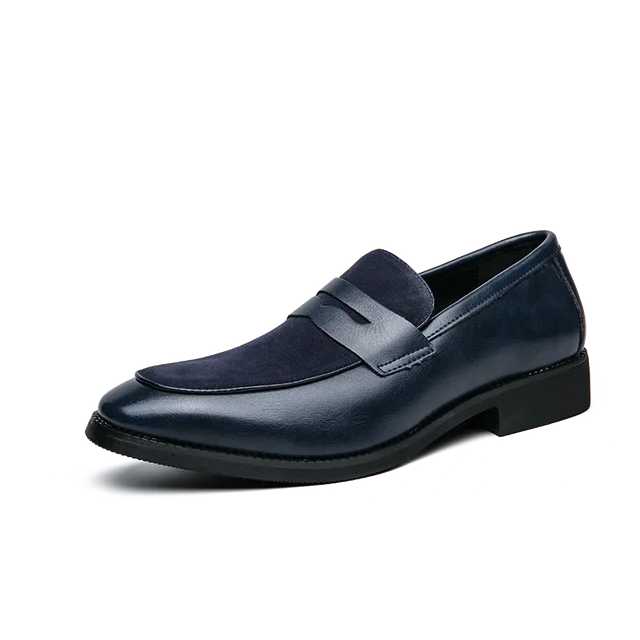 Bray - Eleganta loafers i mocka och läder