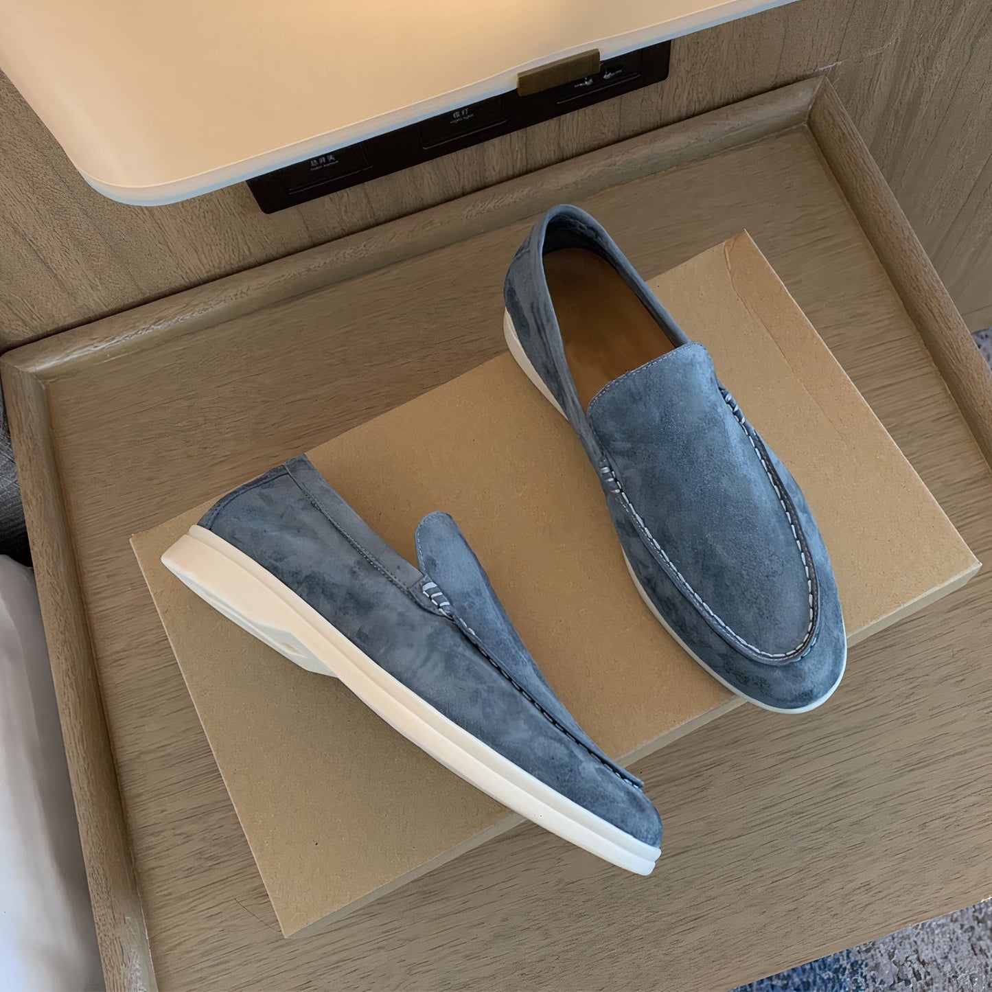 Sonny - Vintage läderloafers för män