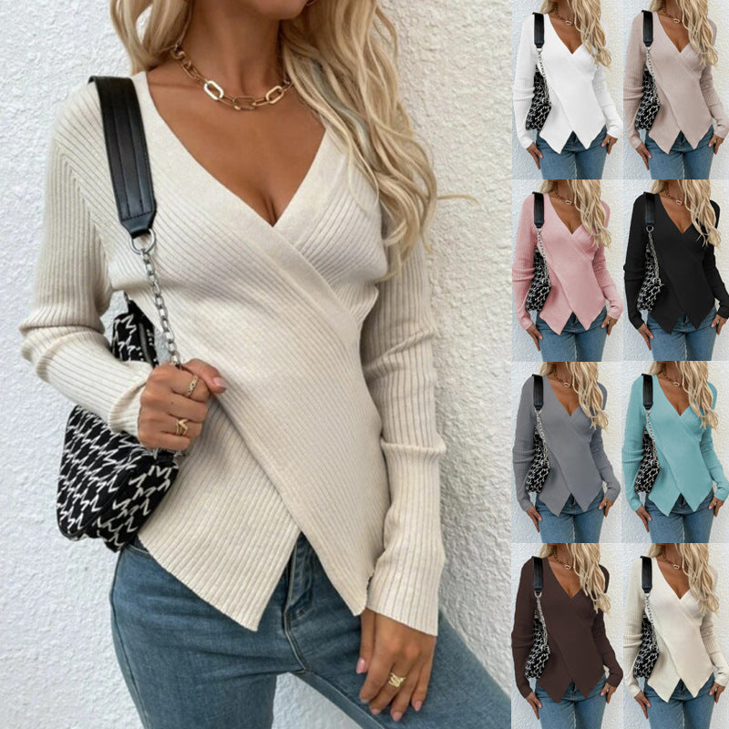 Jay | Casual stickad tröja för kvinnor Sueter Mujer Elegant tröja